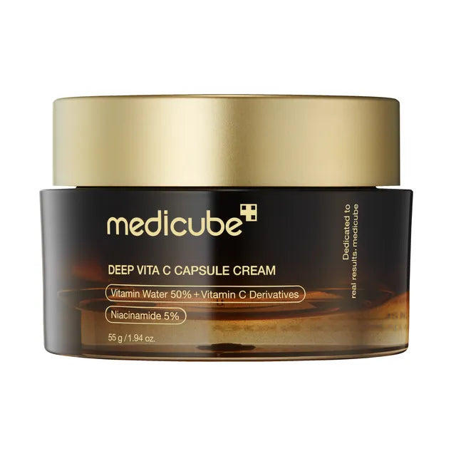 𝗠𝗘𝗗𝗜𝗖𝗨𝗕𝗘 Deep Vita C Capsule Cream Aydınlatıcı ve Leke Karşıtı C Vitamini Kremi 55g