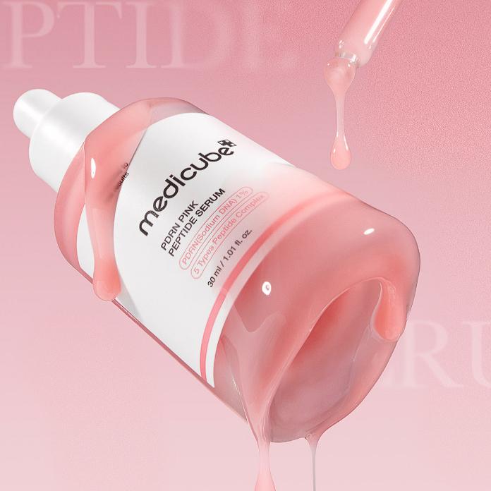 𝗠𝗘𝗗𝗜𝗖𝗨𝗕𝗘 PDRN Pink Peptide Serum Yenileyici ve Sıkılaştırıcı Yüz Serumu 30ml